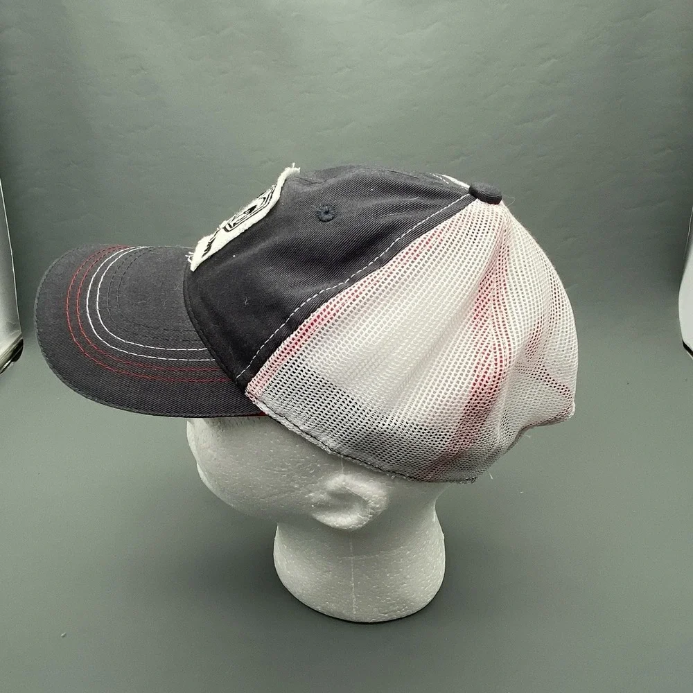 Dodge‎ Ram Logo Trucker Snapback Cap Hat Gray White Adjustable Curved Mesh